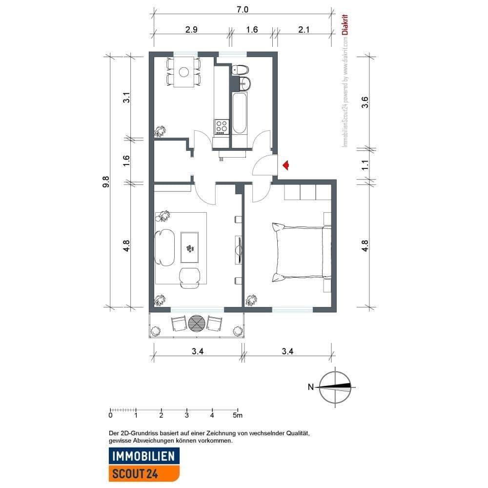 2 bedroom flat to rent, 50 m², Berlin, Berlin 2 bedroom flat to rent, 50 m², Berlin, Berlin