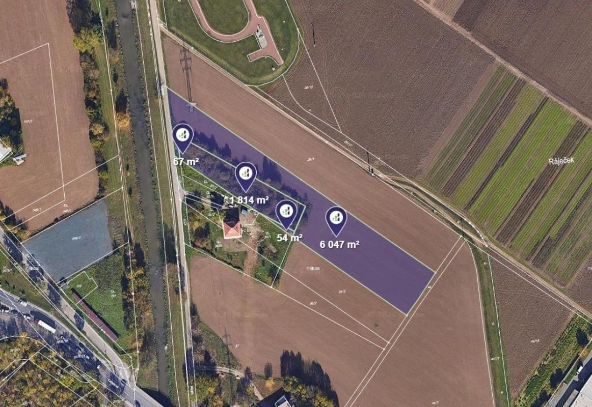 plot for sale, 7,982 m², Brno, Jihomoravský Region plot for sale, 7,982 m², Brno, Jihomoravský Region