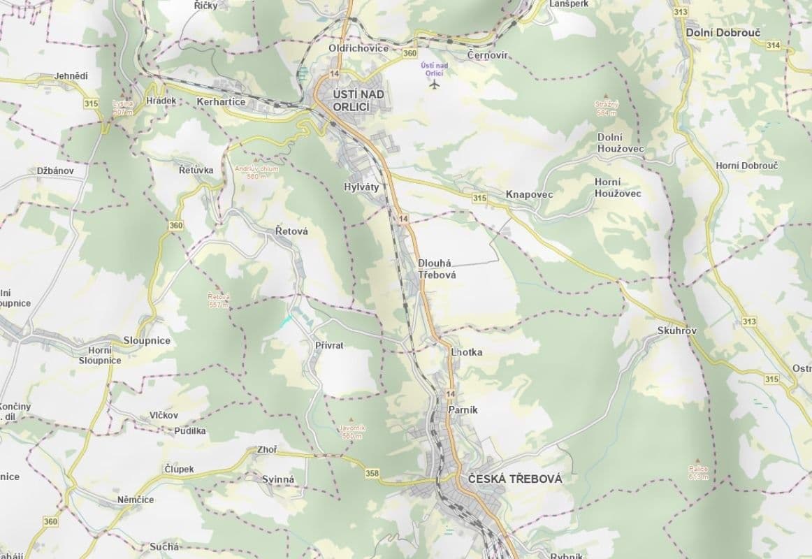 plot for sale, 11,094 m², Přívrat, Pardubický Region plot for sale, 11,094 m², Přívrat, Pardubický Region