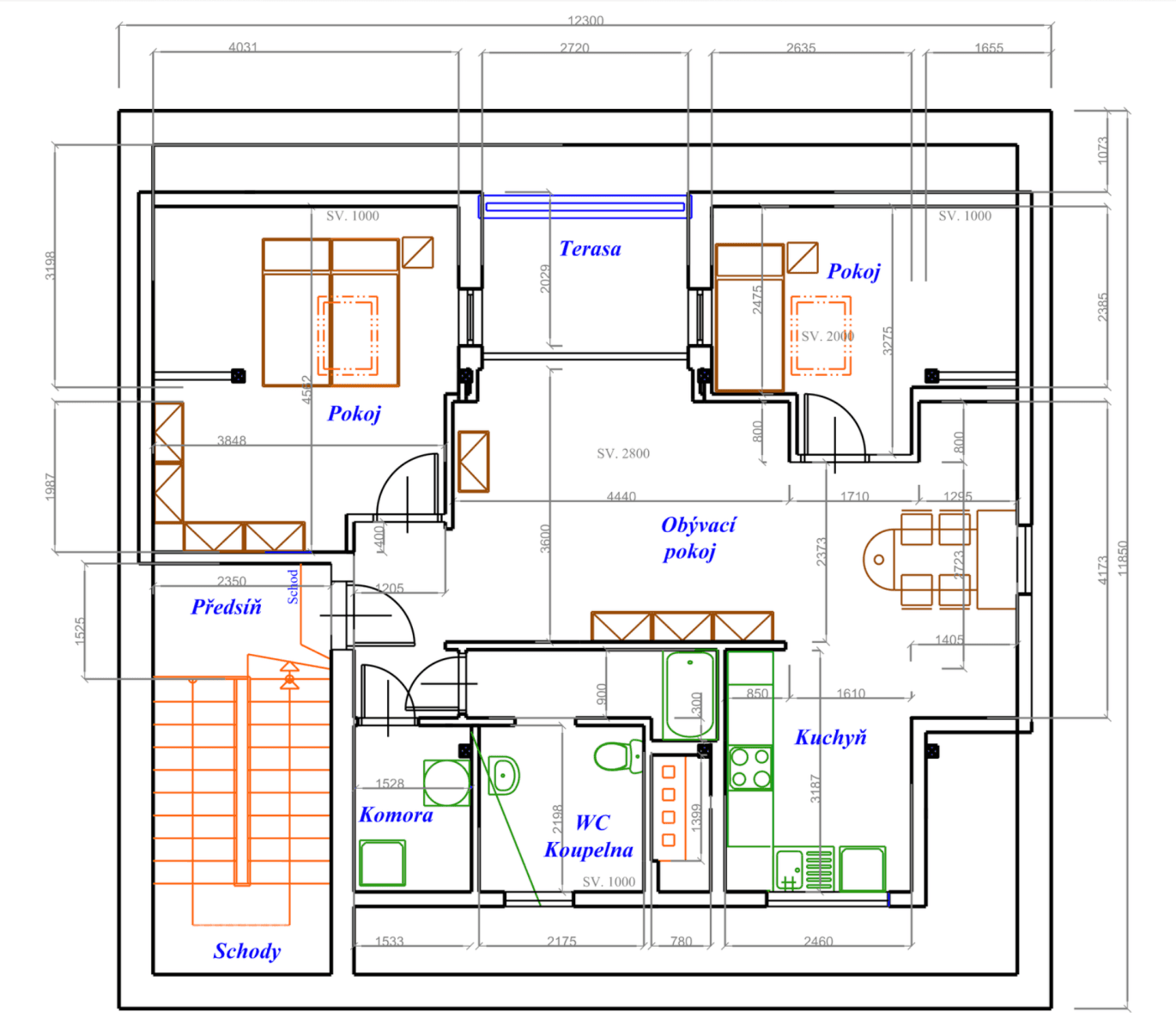 2 bedroom with open-plan kitchen flat to rent, 76 m², Starobělská, Ostrava, Moravskoslezský Region 2 bedroom with open-plan kitchen flat to rent, 76 m², Starobělská, Ostrava, Moravskoslezský Region