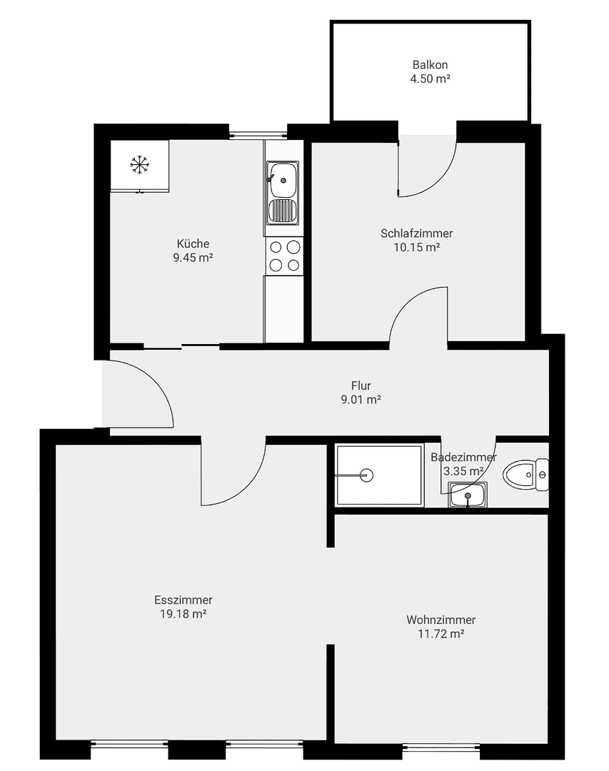 3 bedroom flat to rent, 63 m², Moltkestraße 18, Neumünster, Schleswig-Holstein 3 bedroom flat to rent, 63 m², Moltkestraße 18, Neumünster, Schleswig-Holstein