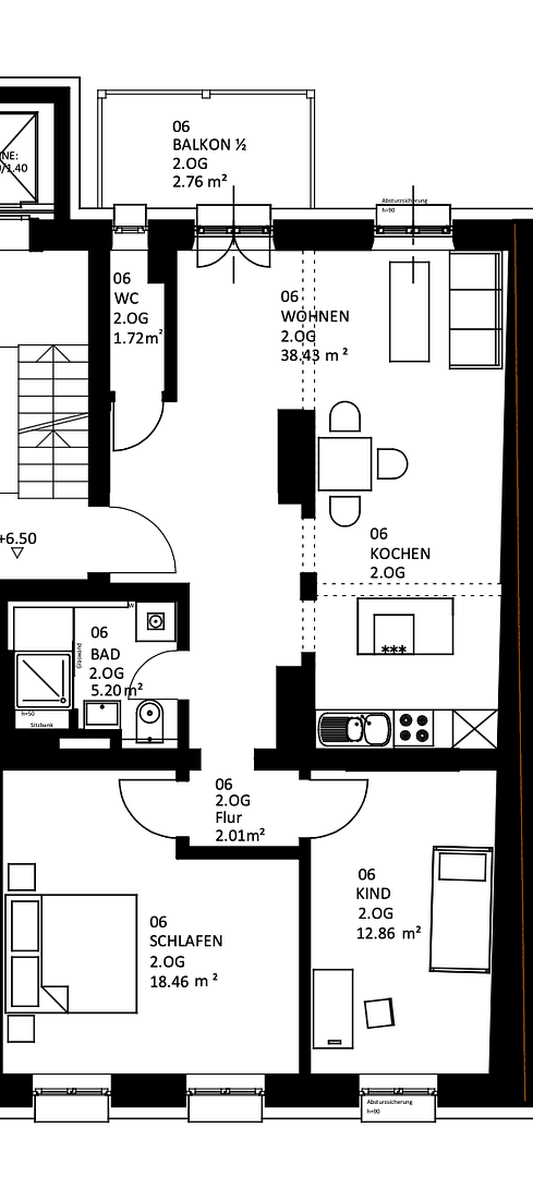 3 bedroom flat to rent, 82 m², Kapuzinerstraße 15, München, Bavaria 3 bedroom flat to rent, 82 m², Kapuzinerstraße 15, München, Bavaria