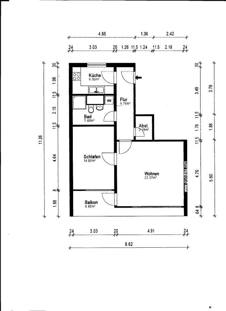 2 bedroom flat for sale, 62 m², Stärkestrasse, Hanover, Lower Saxony 2 bedroom flat for sale, 62 m², Stärkestrasse, Hanover, Lower Saxony