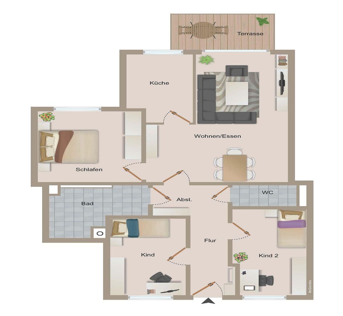 4 bedroom flat to rent, 88 m², an der Landwehr 25, Bielefeld, North Rhine-Westphalia 4 bedroom flat to rent, 88 m², an der Landwehr 25, Bielefeld, North Rhine-Westphalia
