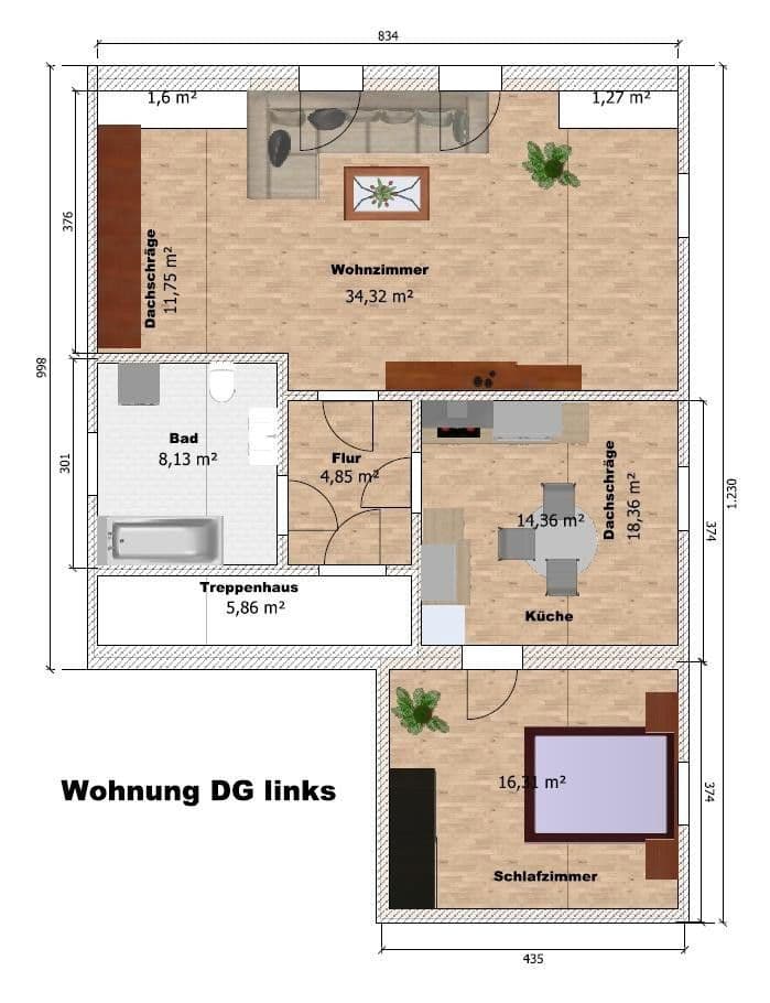 2 bedroom flat to rent, 60 m², Grünhain-Beierfeld, Saxony 2 bedroom flat to rent, 60 m², Grünhain-Beierfeld, Saxony