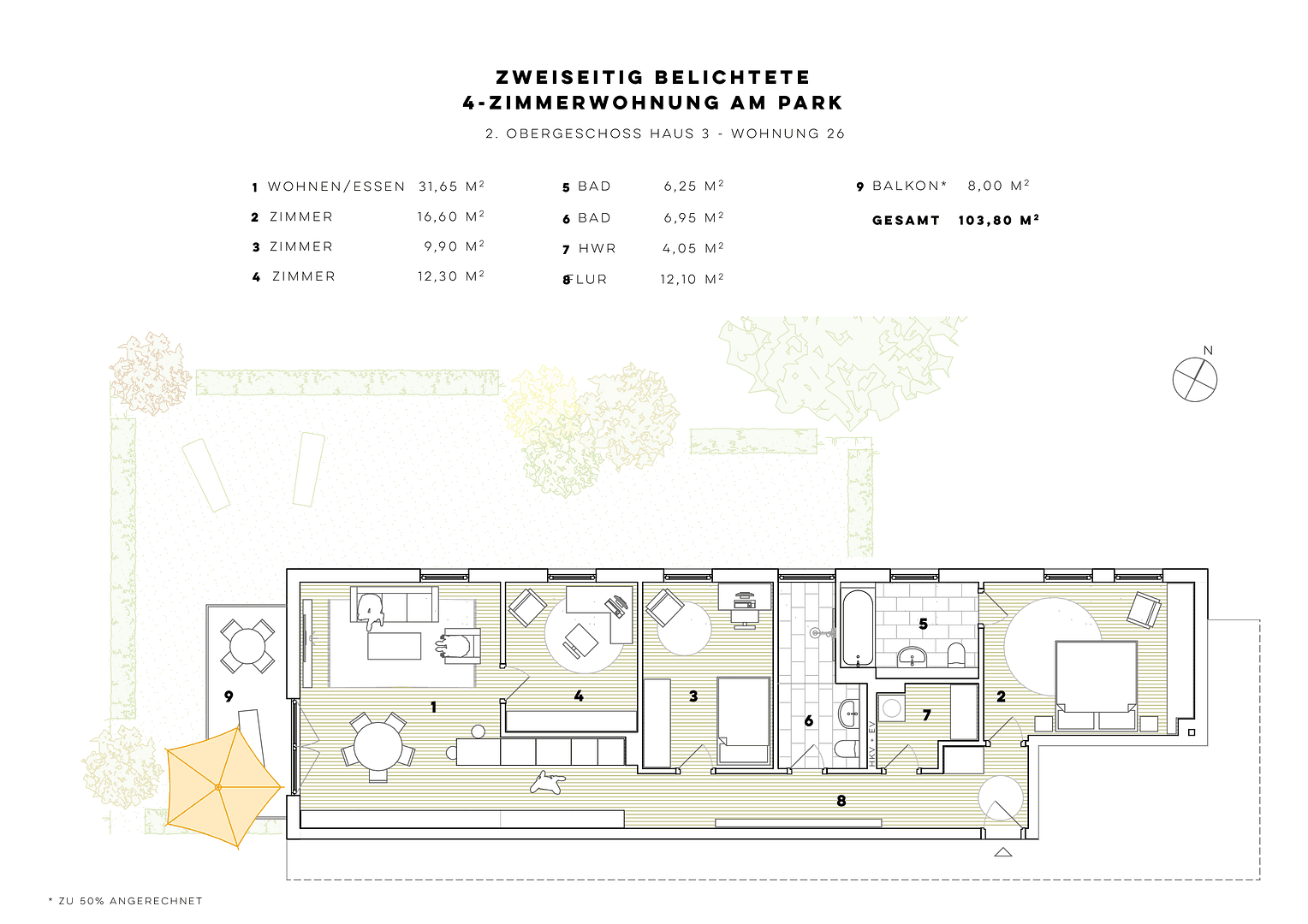 4 bedroom flat to rent, 104 m², Wolfgang-Knabe-Straße 6, Bernau, Brandenburg 4 bedroom flat to rent, 104 m², Wolfgang-Knabe-Straße 6, Bernau, Brandenburg