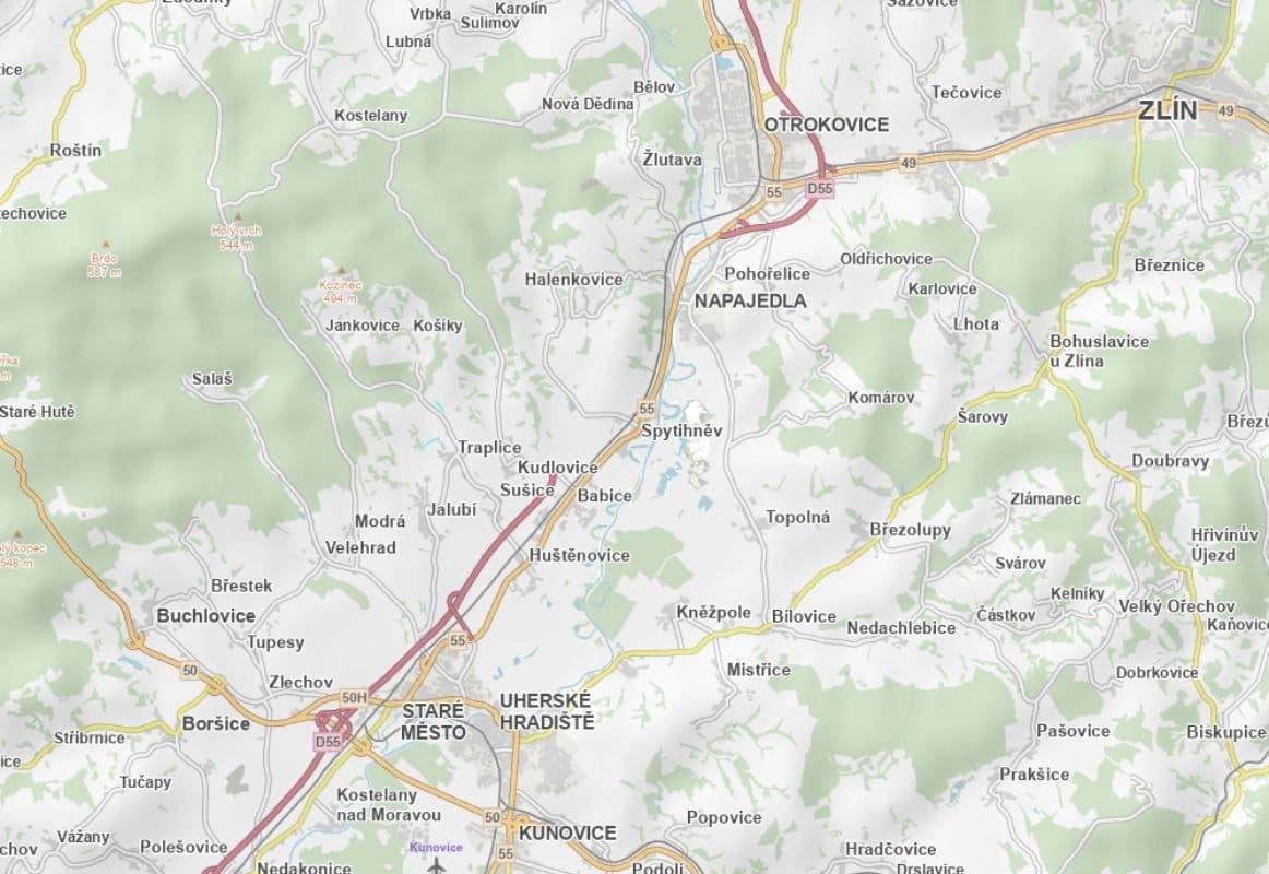 plot for sale, 2,996 m², Traplice, Zlínský Region plot for sale, 2,996 m², Traplice, Zlínský Region