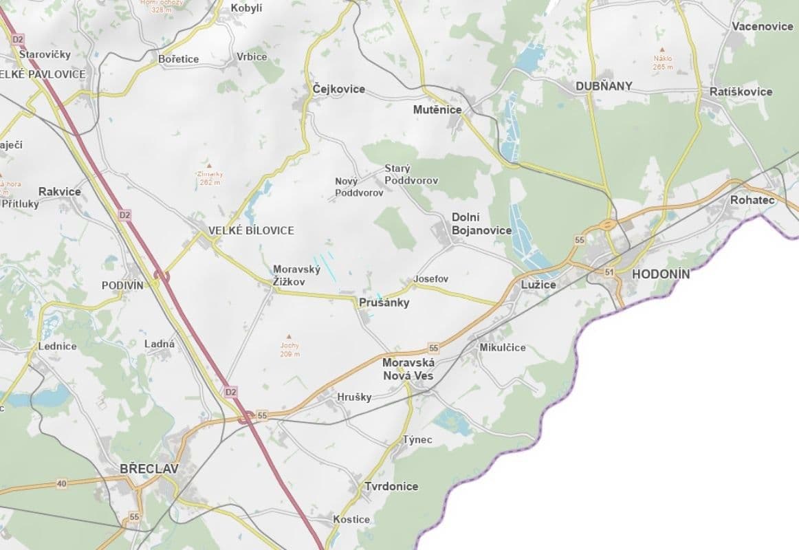 plot for sale, 1,873 m², Prušánky, Jihomoravský Region plot for sale, 1,873 m², Prušánky, Jihomoravský Region