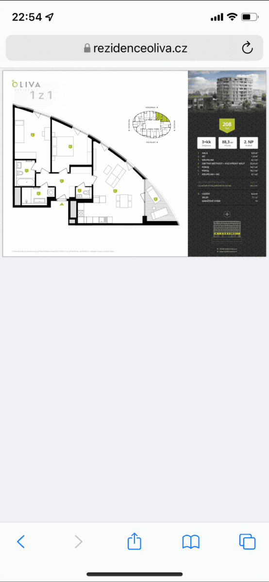 2 bedroom with open-plan kitchen flat for sale, 88 m², Hodonínská, Prague, Prague 2 bedroom with open-plan kitchen flat for sale, 88 m², Hodonínská, Prague, Prague