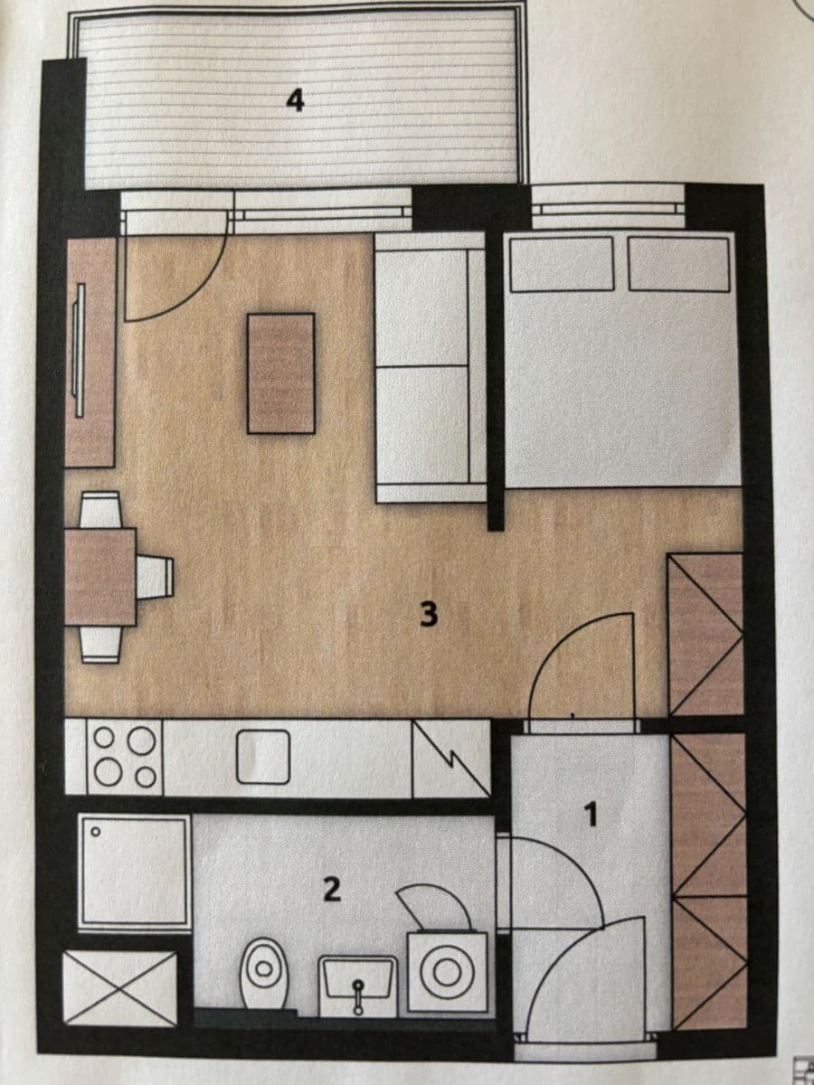 Studio flat to rent, 32 m², Hermanové, Prague, Prague Studio flat to rent, 32 m², Hermanové, Prague, Prague