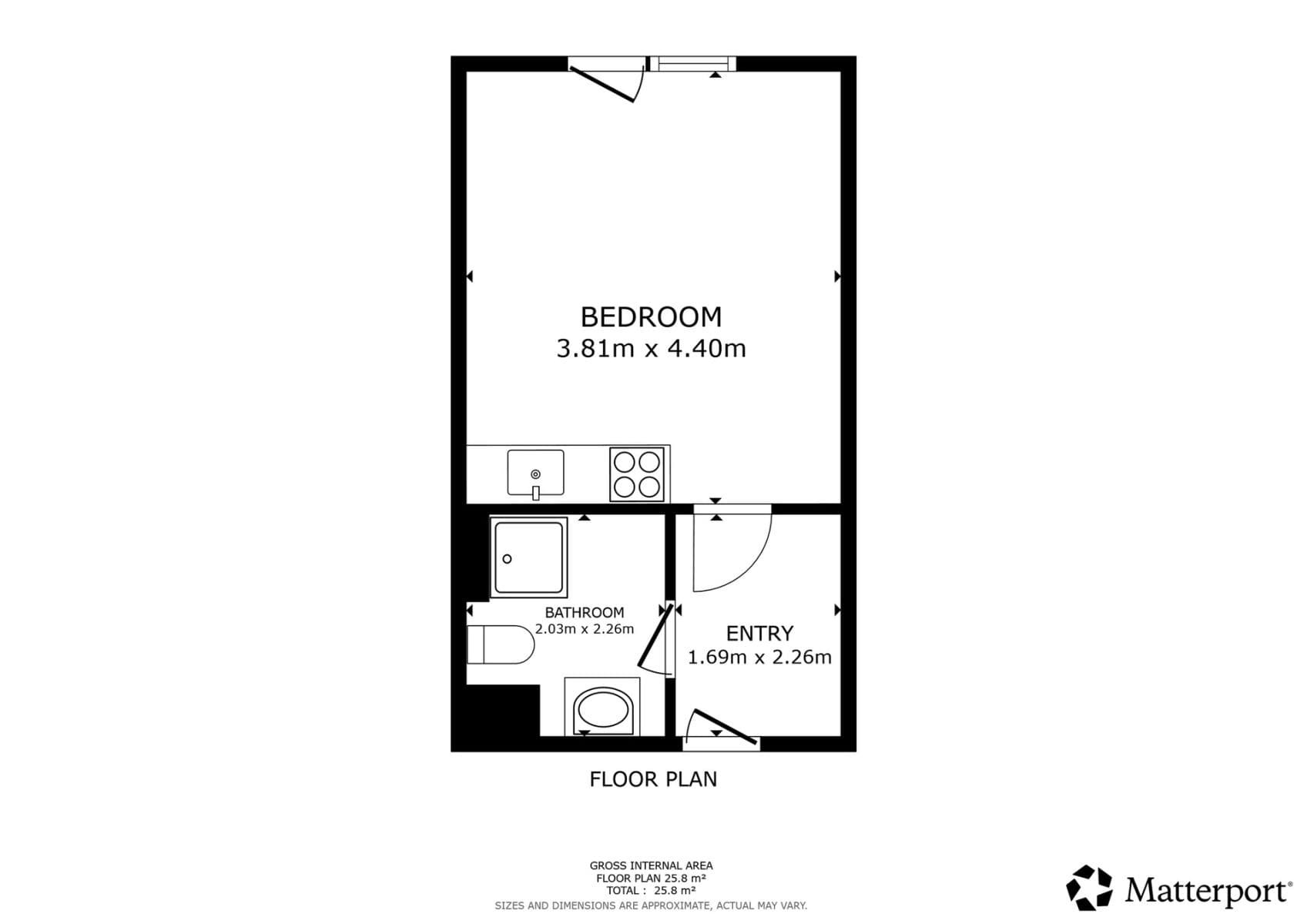 Studio flat to rent, 25 m², Novovysočanská, Prague, Prague Studio flat to rent, 25 m², Novovysočanská, Prague, Prague