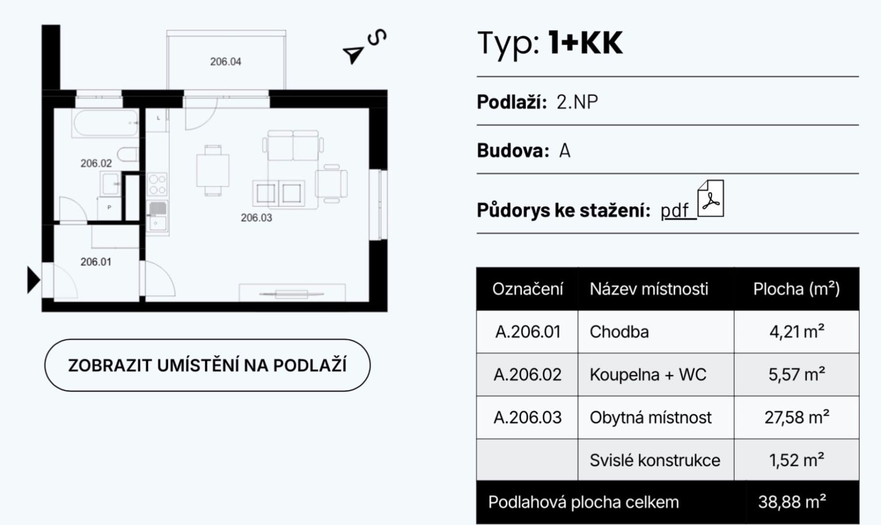 Studio flat to rent, 39 m², Na Průhonu, Plzeň, Plzeňský Region Studio flat to rent, 39 m², Na Průhonu, Plzeň, Plzeňský Region