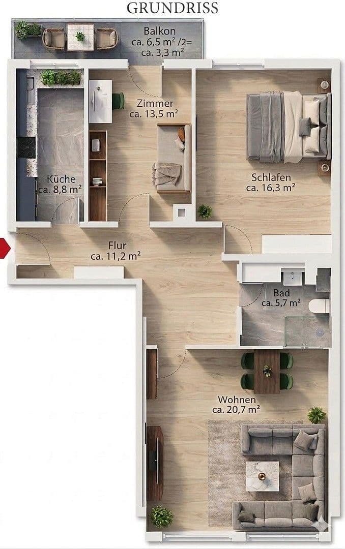 3 bedroom flat to rent, 80 m², Hindenburgstr. 40, Bremen, Bremen 3 bedroom flat to rent, 80 m², Hindenburgstr. 40, Bremen, Bremen