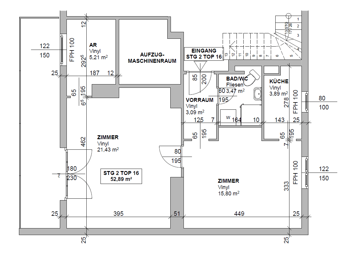 3 bedroom flat to rent, 53 m², Erlachgasse 92/2/16, Wien, Vienna 3 bedroom flat to rent, 53 m², Erlachgasse 92/2/16, Wien, Vienna