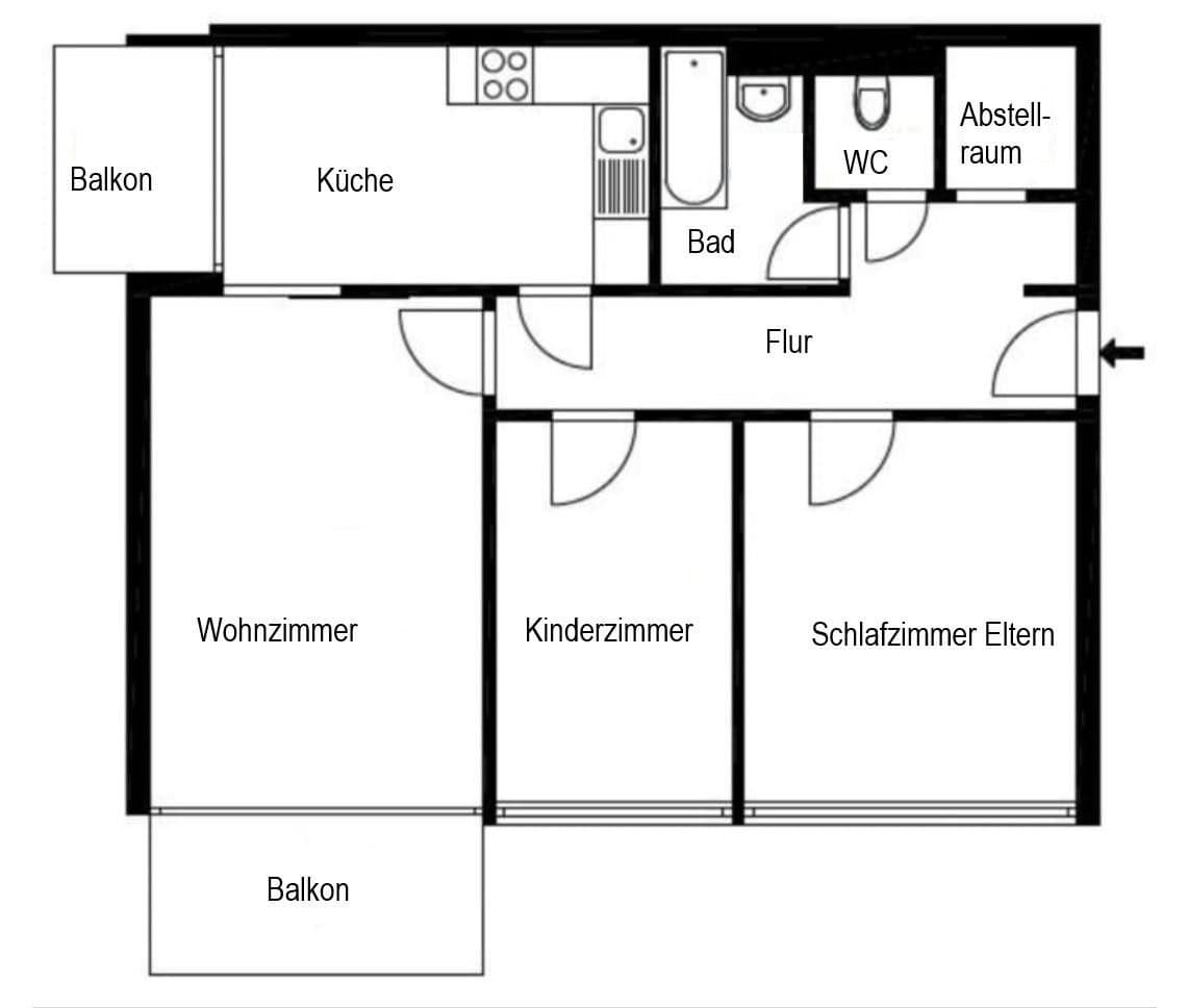 2 bedroom with open-plan kitchen flat for sale, 76 m², Wilhelm-Leuschner-Str.14, Böblingen, Baden-Württemberg 2 bedroom with open-plan kitchen flat for sale, 76 m², Wilhelm-Leuschner-Str.14, Böblingen, Baden-Württemberg