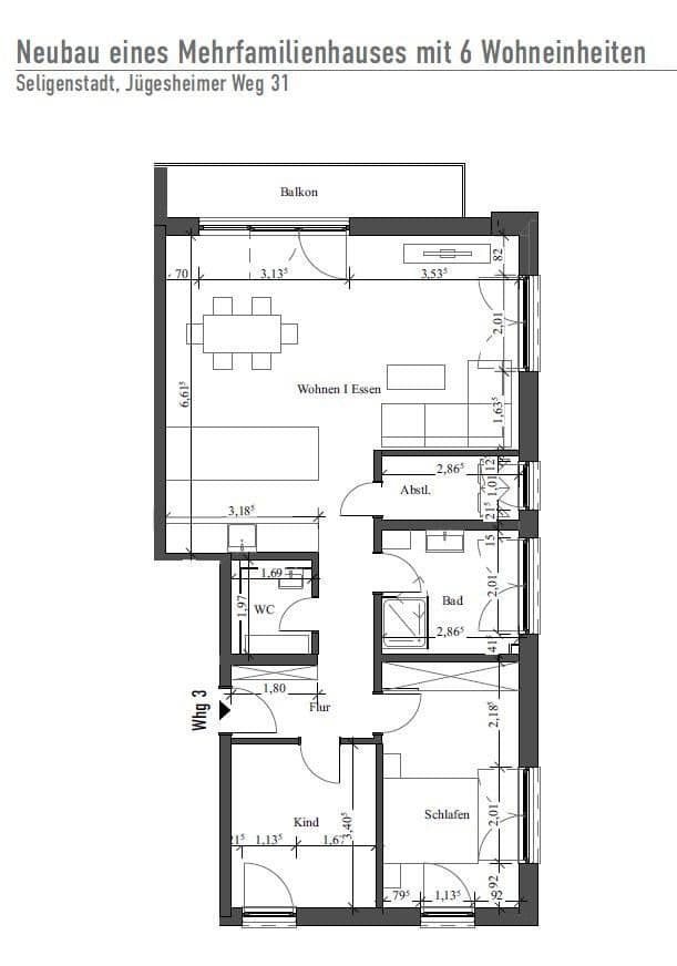 3 bedroom flat to rent, 93 m², Jügesheimer Weg 31, Seligenstadt, Hesse 3 bedroom flat to rent, 93 m², Jügesheimer Weg 31, Seligenstadt, Hesse