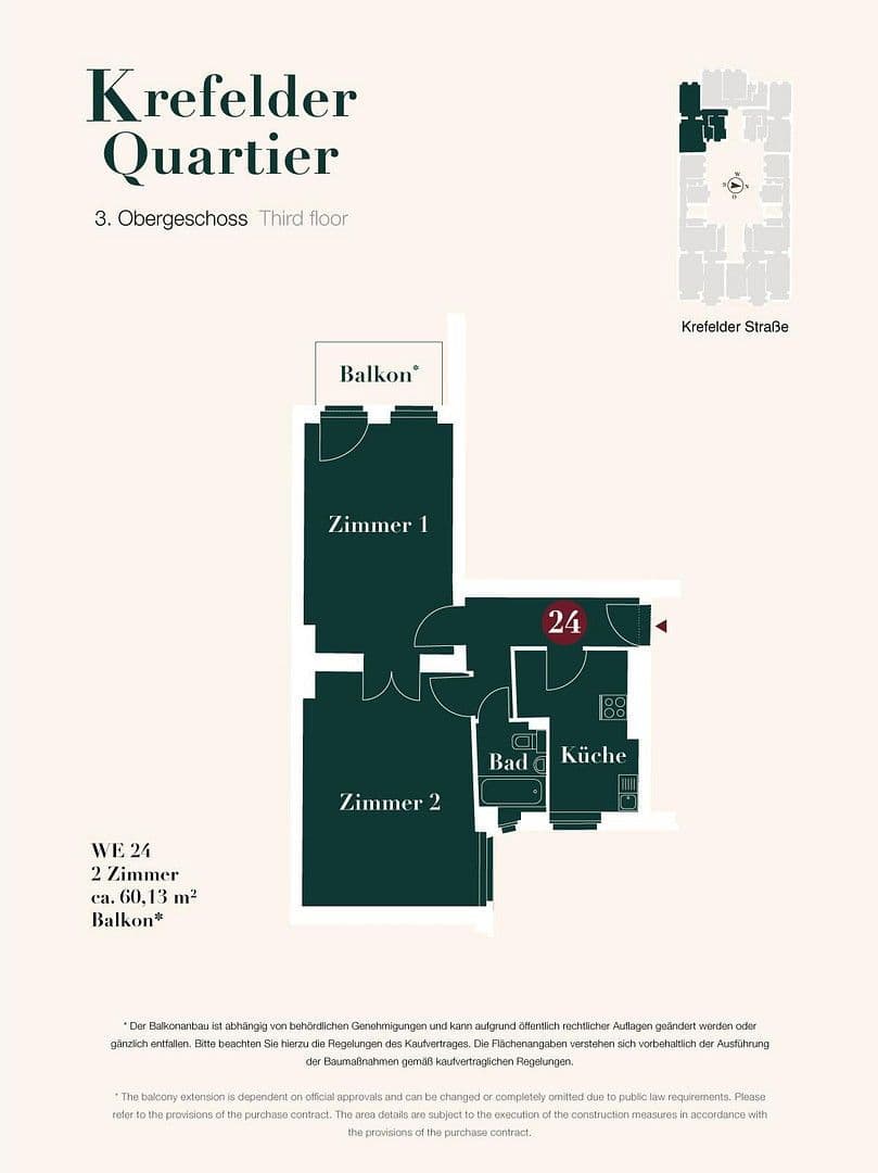 2 bedroom flat for sale, 60 m², Krefelder Straße 3, Berlin, Berlin 2 bedroom flat for sale, 60 m², Krefelder Straße 3, Berlin, Berlin