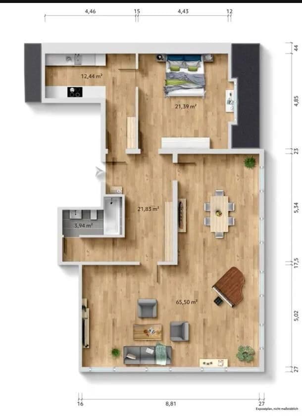 3 bedroom flat to rent, 132 m², Freudenstadt, Baden-Württemberg 3 bedroom flat to rent, 132 m², Freudenstadt, Baden-Württemberg