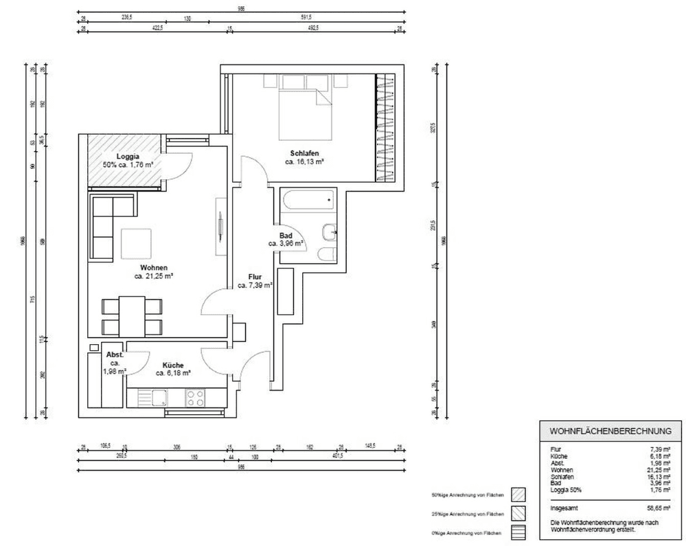 2 bedroom flat to rent, 59 m², Flaßheide 42, Hamburg, Hamburg 2 bedroom flat to rent, 59 m², Flaßheide 42, Hamburg, Hamburg