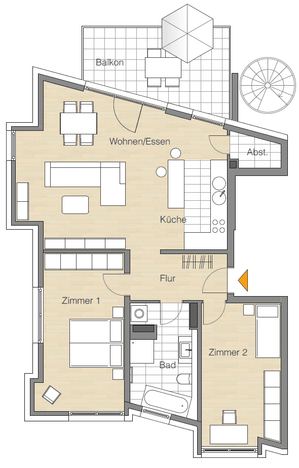 2 bedroom with open-plan kitchen flat for sale, 99 m², Stuttgart, Baden-Württemberg 2 bedroom with open-plan kitchen flat for sale, 99 m², Stuttgart, Baden-Württemberg