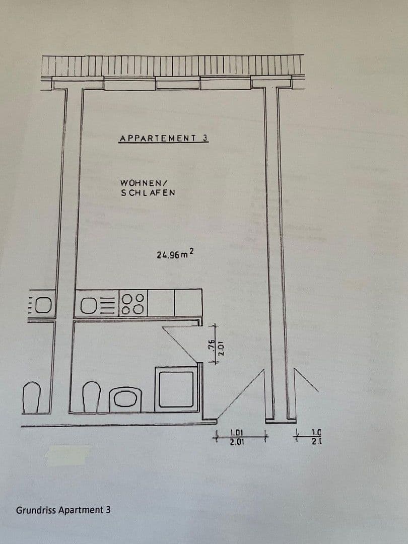 1 bedroom flat to rent, 31 m², Hallesche Str. 36a, Merseburg, Saxony-Anhalt 1 bedroom flat to rent, 31 m², Hallesche Str. 36a, Merseburg, Saxony-Anhalt