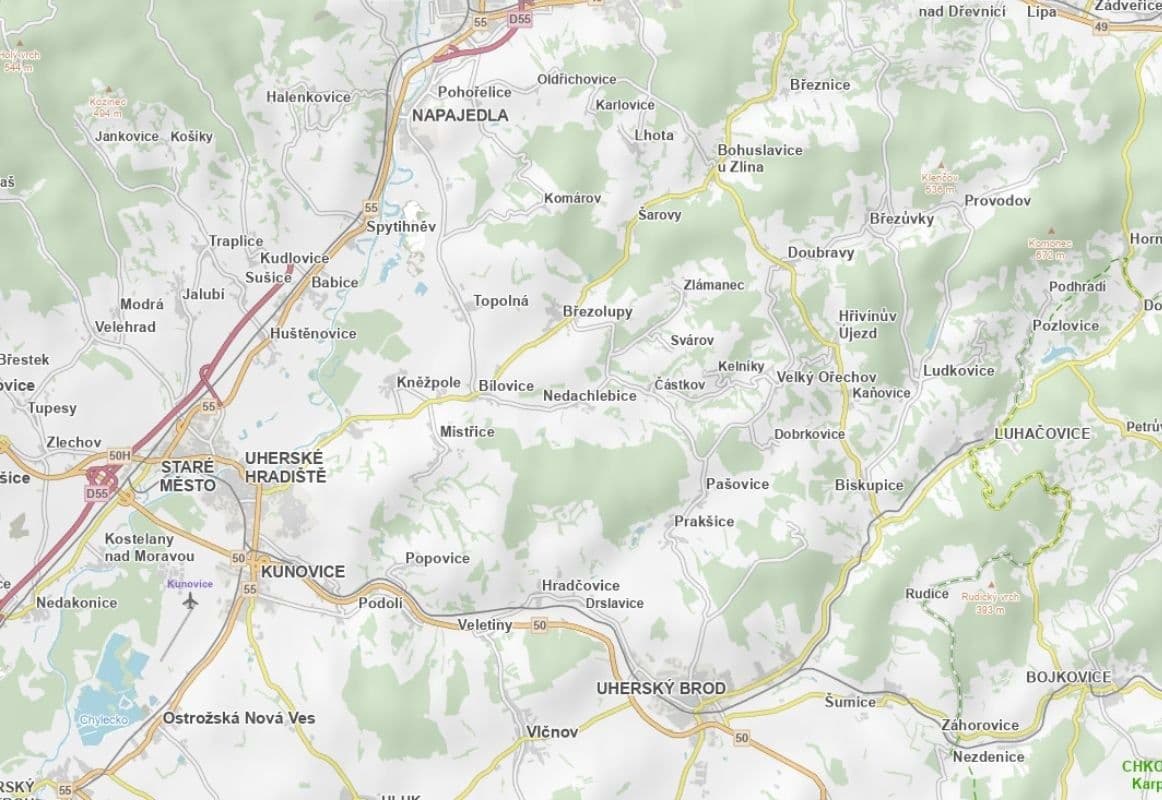 plot for sale, 1,352 m², Částkov, Zlínský Region plot for sale, 1,352 m², Částkov, Zlínský Region