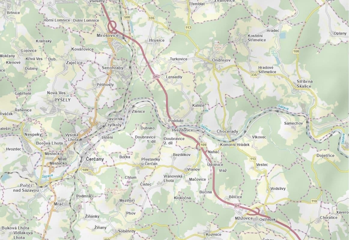 plot for sale, 4,369 m², Chocerady, Středočeský Region plot for sale, 4,369 m², Chocerady, Středočeský Region