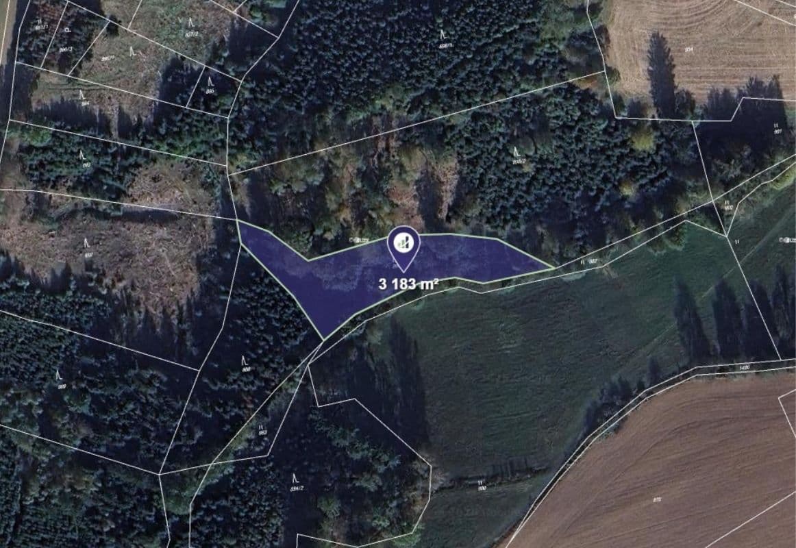 plot for sale, 3,183 m², Zbizuby, Středočeský Region plot for sale, 3,183 m², Zbizuby, Středočeský Region
