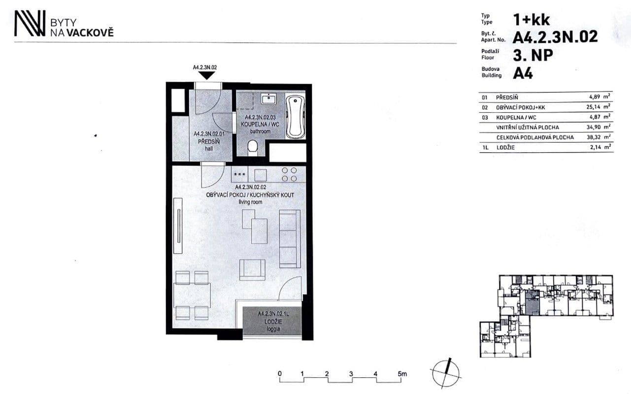 Studio flat to rent, 38 m², Olgy Havlové, Prague, Prague Studio flat to rent, 38 m², Olgy Havlové, Prague, Prague