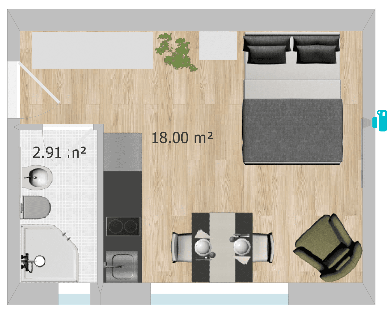 1 bedroom flat to rent, 22 m², Rathausstraße 7, Hockenheim, Baden-Württemberg 1 bedroom flat to rent, 22 m², Rathausstraße 7, Hockenheim, Baden-Württemberg