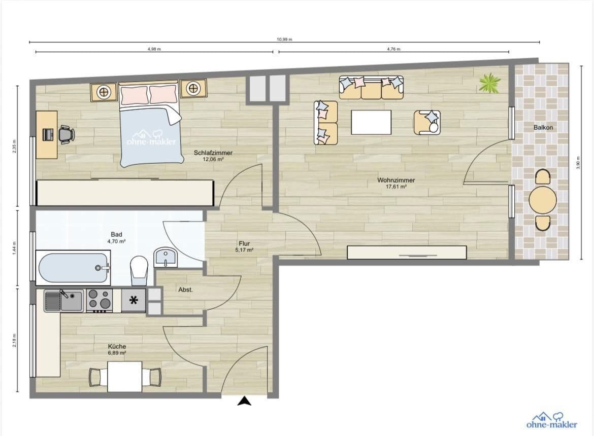 2 bedroom flat to rent, 50 m², Kaiser-Wilhelm-Str. 44, Berlin, Berlin 2 bedroom flat to rent, 50 m², Kaiser-Wilhelm-Str. 44, Berlin, Berlin