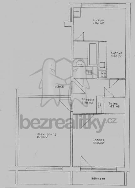 2 bedroom flat to rent, 56 m², Řezáčova, Brno, Jihomoravský Region 2 bedroom flat to rent, 56 m², Řezáčova, Brno, Jihomoravský Region