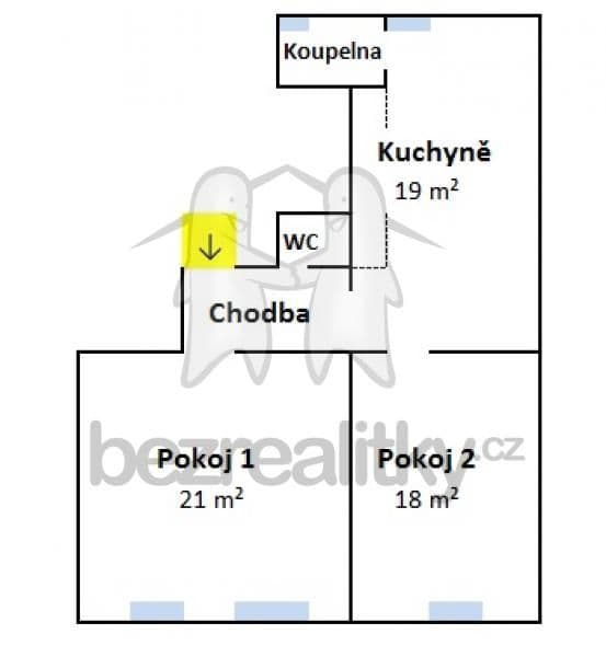 2 bedroom flat to rent, 67 m², Řehořova, Prague, Prague 2 bedroom flat to rent, 67 m², Řehořova, Prague, Prague