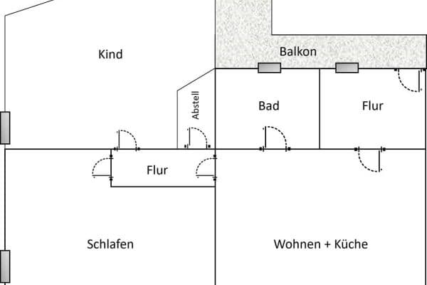 3 bedroom flat to rent, 79 m², Bergstraße 56, Apolda 3 bedroom flat to rent, 79 m², Bergstraße 56, Apolda