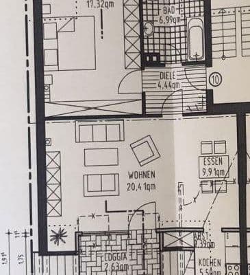 1 bedroom flat to rent, 65 m², Busfortshof 25, Gladbeck 1 bedroom flat to rent, 65 m², Busfortshof 25, Gladbeck