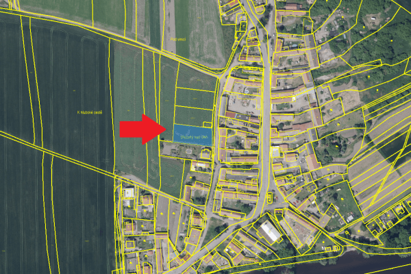 plot for sale, 1,198 m², Budyně nad Ohří plot for sale, 1,198 m², Budyně nad Ohří