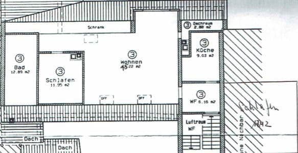 3 bedroom flat to rent, 101 m², Hofgasse 15, Florstadt 3 bedroom flat to rent, 101 m², Hofgasse 15, Florstadt