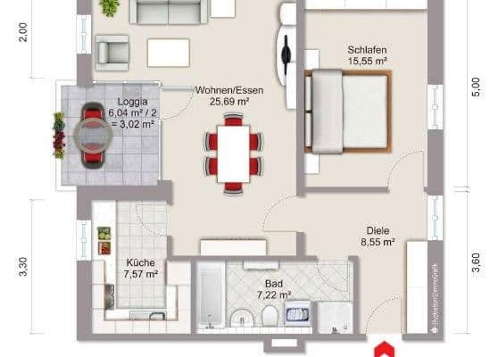 2 bedroom flat to rent, 65 m², Friesenstraße 14, Augsburg, Bavaria 2 bedroom flat to rent, 65 m², Friesenstraße 14, Augsburg, Bavaria