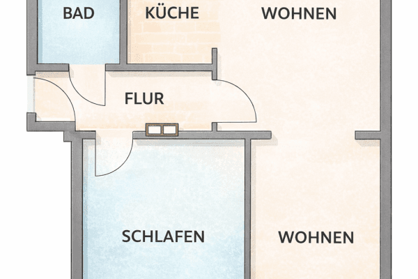 1 bedroom with open-plan kitchen flat to rent, 52 m², Melle, Lower Saxony 1 bedroom with open-plan kitchen flat to rent, 52 m², Melle, Lower Saxony