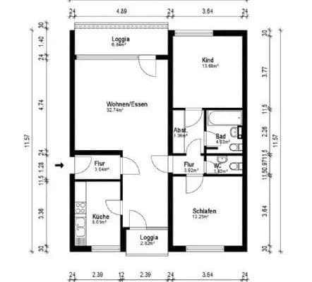 3 bedroom flat to rent, 87 m², Bremen, Bremen 3 bedroom flat to rent, 87 m², Bremen, Bremen