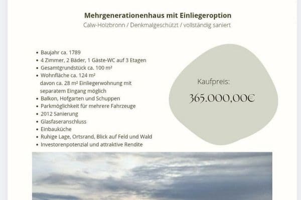 house for sale, 124 m², Calw house for sale, 124 m², Calw