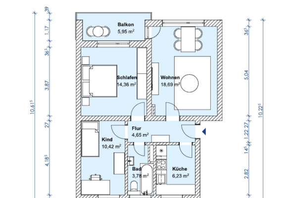 2 bedroom with open-plan kitchen flat to rent, 65 m², Coesfelder Str. 20, Dülmen 2 bedroom with open-plan kitchen flat to rent, 65 m², Coesfelder Str. 20, Dülmen