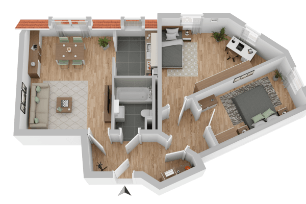 3 bedroom flat to rent, 68 m², Gambrinusstraße 16, Dresden, Saxony 3 bedroom flat to rent, 68 m², Gambrinusstraße 16, Dresden, Saxony