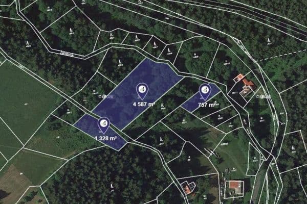 plot for sale, 3,406 m², Pěnčín, Liberecký Region plot for sale, 3,406 m², Pěnčín, Liberecký Region