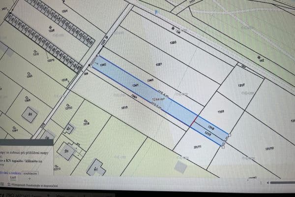 plot for sale, 1,244 m², Horní Počaply plot for sale, 1,244 m², Horní Počaply