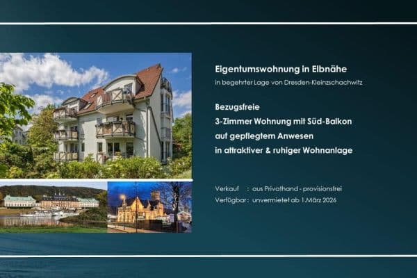 3 bedroom flat for sale, 75 m², Dresden - Kleinzschachwitz 3 bedroom flat for sale, 75 m², Dresden - Kleinzschachwitz