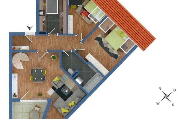 2 bedroom with open-plan kitchen flat to rent, 77 m², Filderstadt – Plattenhardt 2 bedroom with open-plan kitchen flat to rent, 77 m², Filderstadt – Plattenhardt