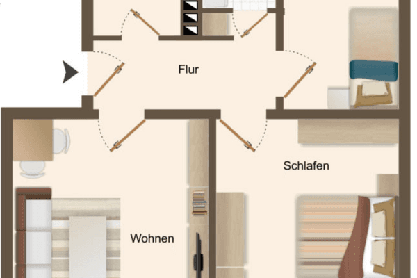 3 bedroom flat to rent, 64 m², Magdeburg, Saxony-Anhalt 3 bedroom flat to rent, 64 m², Magdeburg, Saxony-Anhalt
