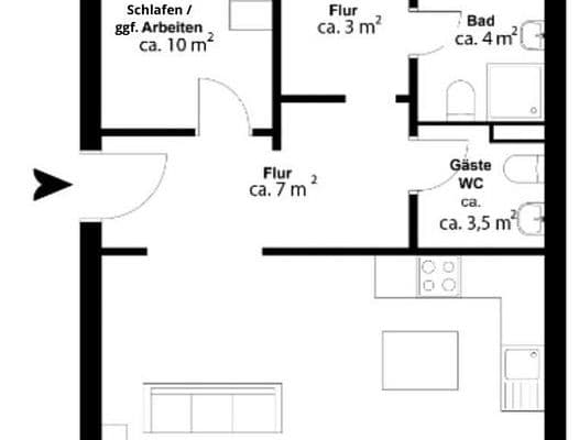 3 bedroom flat to rent, 77 m², Landahlweg 15, Hamburg, Hamburg 3 bedroom flat to rent, 77 m², Landahlweg 15, Hamburg, Hamburg