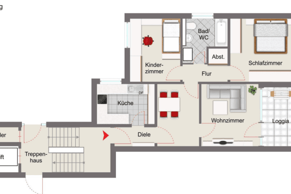 2 bedroom with open-plan kitchen flat to rent, 76 m², Schmiedestraße 13, Herford, North Rhine-Westphalia 2 bedroom with open-plan kitchen flat to rent, 76 m², Schmiedestraße 13, Herford, North Rhine-Westphalia